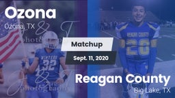 Matchup: Ozona vs. Reagan County  2020
