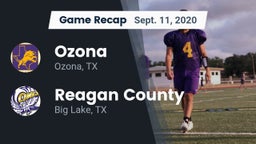 Recap: Ozona  vs. Reagan County  2020