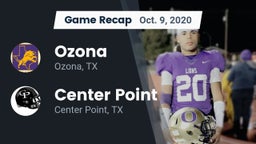 Recap: Ozona  vs. Center Point  2020