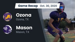 Recap: Ozona  vs. Mason  2020