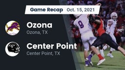 Recap: Ozona  vs. Center Point  2021