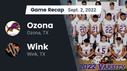 Recap: Ozona  vs. Wink  2022