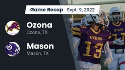 Recap: Ozona  vs. Mason  2022