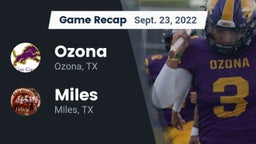 Recap: Ozona  vs. Miles  2022