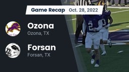 Recap: Ozona  vs. Forsan  2022