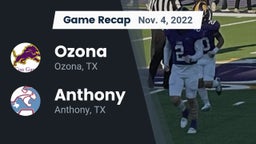 Recap: Ozona  vs. Anthony  2022