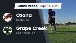 Recap: Ozona  vs. Grape Creek  2023