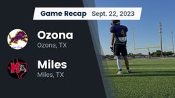 Recap: Ozona  vs. Miles  2023