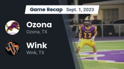 Recap: Ozona  vs. Wink  2023