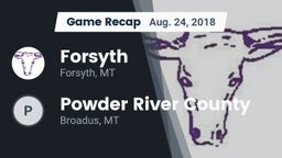 Recap: Forsyth  vs. Powder River County  2018