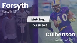 Matchup: Forsyth vs. Culbertson  2018