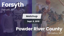 Matchup: Forsyth vs. Powder River County  2019