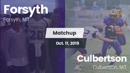Matchup: Forsyth vs. Culbertson  2019