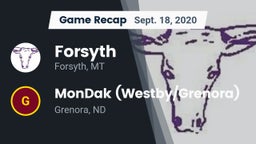 Recap: Forsyth  vs. MonDak (Westby/Grenora) 2020