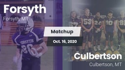 Matchup: Forsyth vs. Culbertson  2020