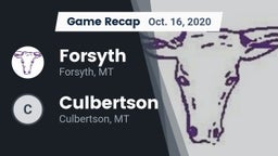 Recap: Forsyth  vs. Culbertson  2020