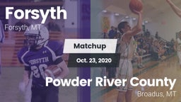 Matchup: Forsyth vs. Powder River County  2020