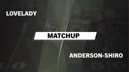 Matchup: Lovelady vs. Anderson-Shiro  2016