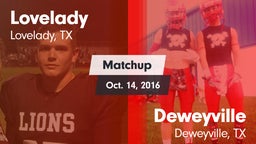 Matchup: Lovelady vs. Deweyville  2016