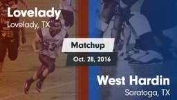 Matchup: Lovelady vs. West Hardin  2016