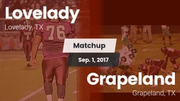 Matchup: Lovelady vs. Grapeland  2017