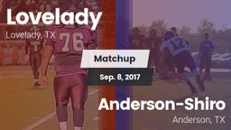 Matchup: Lovelady vs. Anderson-Shiro  2017