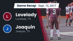 Recap: Lovelady  vs. Joaquin  2017