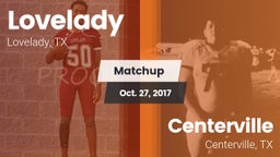 Matchup: Lovelady vs. Centerville  2017