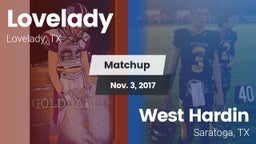 Matchup: Lovelady vs. West Hardin  2017