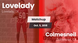 Matchup: Lovelady vs. Colmesneil  2018