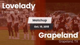 Matchup: Lovelady vs. Grapeland  2018