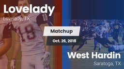 Matchup: Lovelady vs. West Hardin  2018