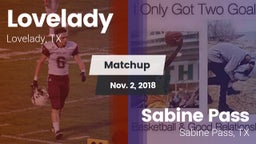 Matchup: Lovelady vs. Sabine Pass  2018