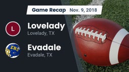 Recap: Lovelady  vs. Evadale  2018