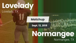 Matchup: Lovelady vs. Normangee  2019