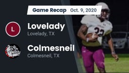 Recap: Lovelady  vs. Colmesneil  2020