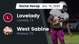 Recap: Lovelady  vs. West Sabine  2020