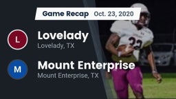 Recap: Lovelady  vs. Mount Enterprise  2020