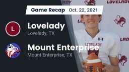 Recap: Lovelady  vs. Mount Enterprise  2021