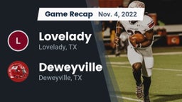Recap: Lovelady  vs. Deweyville  2022