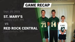 Recap: St. Mary's  vs. Red Rock Central  2015