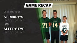 Recap: St. Mary's  vs. Sleepy Eye  2015