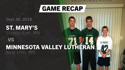 Recap: St. Mary's  vs. Minnesota Valley Lutheran  2016