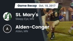 Recap: St. Mary's  vs. Alden-Conger  2017