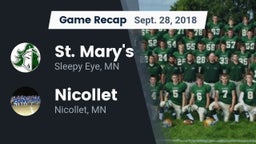 Recap: St. Mary's  vs. Nicollet  2018