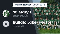 Recap: St. Mary's  vs. Buffalo Lake-Hector  2018