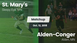 Matchup: St. Mary's vs. Alden-Conger  2018