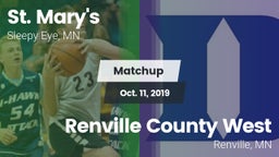 Matchup: St. Mary's vs. Renville County West  2019