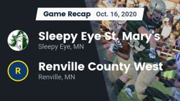 Recap: Sleepy Eye St. Mary's  vs. Renville County West  2020