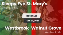 Matchup: St. Mary's vs. Westbrook-Walnut Grove  2020